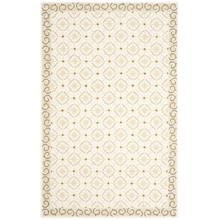 Safavieh Newport Hand Hooked Rectangle Rug- Taupe - Beige- 7 ft. 9 in. x 9 ft. 9 in. NPT443C-8